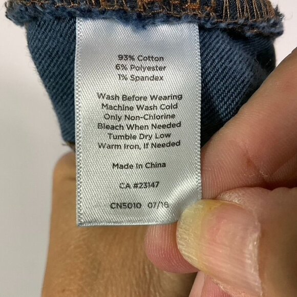 Talbots Flawless Five-Pocket Jeans, Straight Curvy, size 8 - Picture 8 of 10